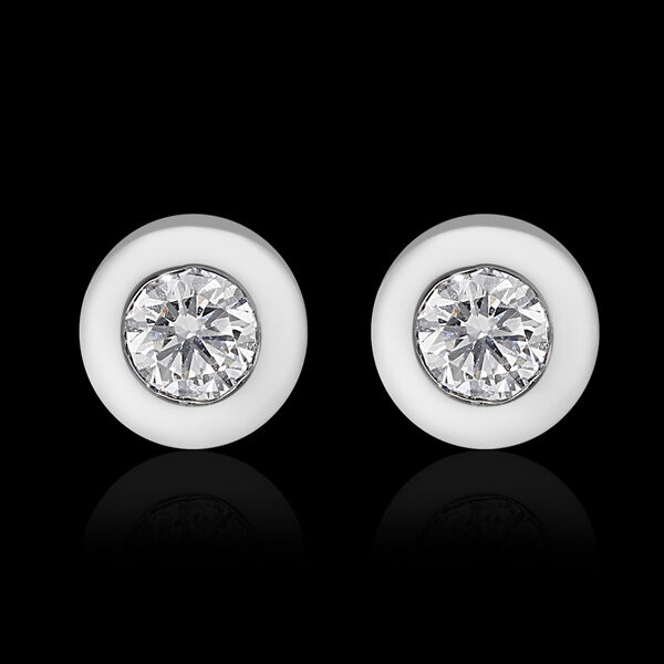 RHAPSODY Diamant IGI zertifiziert VS E-F Ohrstecker 950 Platin ca. 0,20 ct image number 2