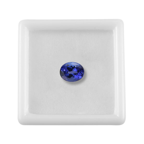 AAAA Tansanit Edelstein, Ovalschliff, 11x9mm, ca. 3.97 ct image number 3