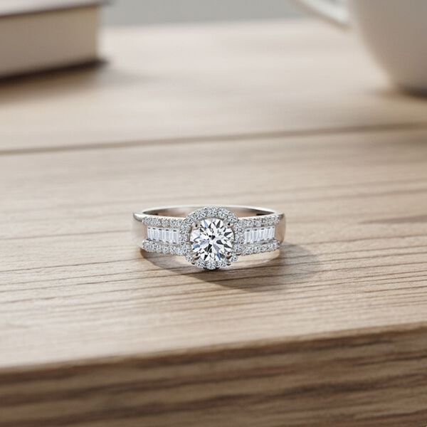 LUXURIANT DIAMOND - Lab Grown Diamant VS-EF IGI zertifiziert Ring 925 Silber rhodiniert (Gr&ouml;&szlig;e 18.00) ca. 1.00 ct image number 1