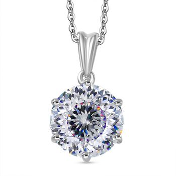 D'Joy Moissanit Anh&auml;nger mit 50cm Kette - 4 ct.