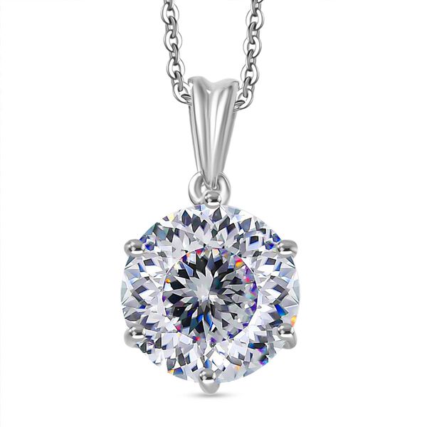 D'Joy Moissanit Anh&auml;nger mit 50cm Kette - 4 ct.