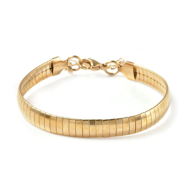 2er-Set Schlichter Schmuck Halskette ca. 45+5 cm und Armband ca. 19+2 cm in Edelstahl, IP-Plating Gelb image number 4