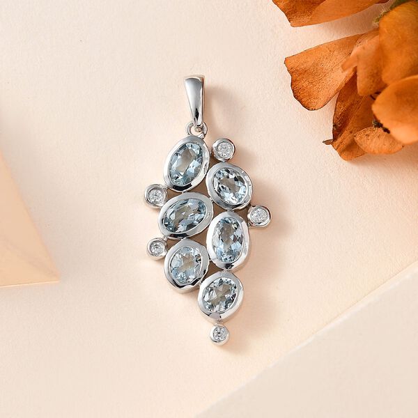 AA Aquamarin Anh&auml;nger, ca. 2,17 ct. image number 2