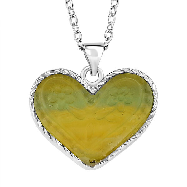 Mehrfarbiger Fluorit Schmuckset ca. 50 cm 316L Edelstahl ca. 20.00 ct