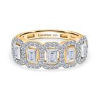 LUXURIANT DIAMOND - Lab Grown Diamant  VS-EF SGL zertifiziert Ring 925 Silber 750 Gelbgold Vermeil (Größe 18.00) ca. 1.00 ct