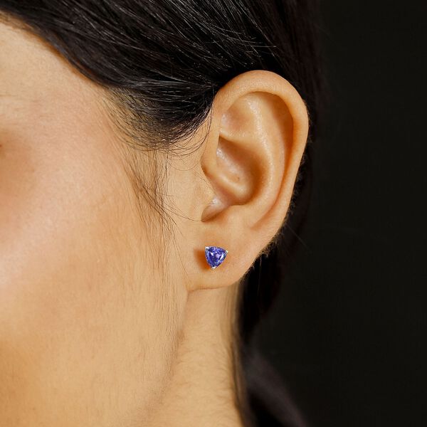 AAA Tansanit Ohrringe in 585 Gold - 1,70 ct. image number 3