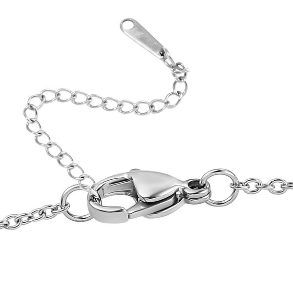 Mehrfarbiger Zirkonia Halskette ca. 50 cm Messing image number 5