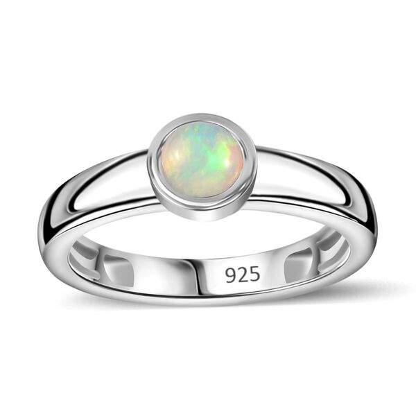 AA natürliches, äthiopisches Welo Opal-Schmuckset, 925 Silber rhodiniert - 1,02 ct. image number 5