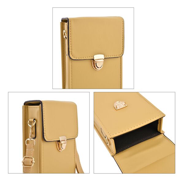 Crossbody Tasche mit RFID Schutz, Senfgelb image number 5