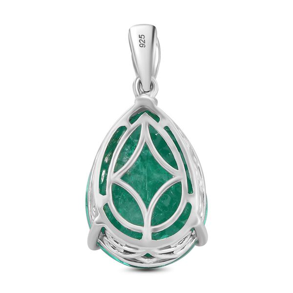 Smaragd Triplett Quarz Anhänger - 20,60 ct. image number 5