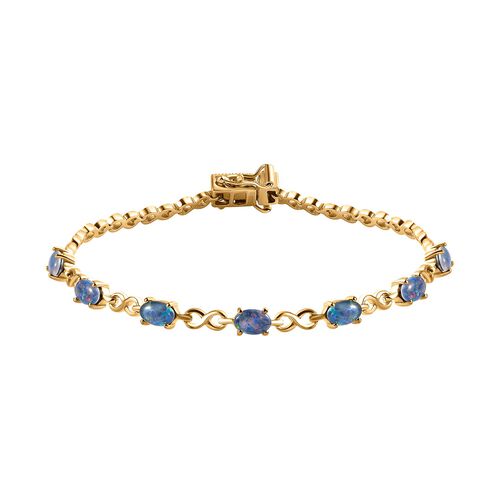 Boulder Opal Triplett-Armband, 19 cm - 2,40 ct. image number 0