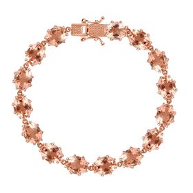 Morganique Triplette Quarz Armband ca. 18.5 cm 925 Silber 750 Roségold Vermeil ca. 32,00 ct.