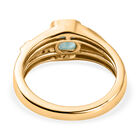 Grandidierit und Zirkon-Ring, 925 Silber vergoldet  ca. 0,73 ct image number 4
