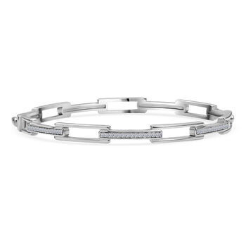 LUXURIANT DIAMOND - Lab Grown Diamant SI-GH Armreif ca. 19 cm 925 Silber rhodiniert (10-15 Werktage Lieferzeit) ca. 0.25 ct