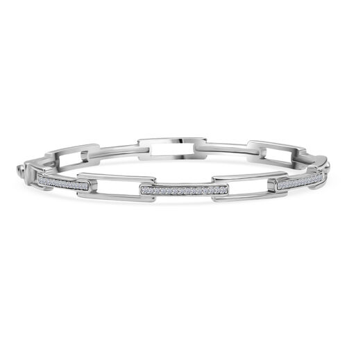 LUXURIANT DIAMOND - Lab Grown Diamant SI-GH Armreif ca. 19 cm 925 Silber rhodiniert (10-15 Werktage Lieferzeit) ca. 0.25 ct image number 0