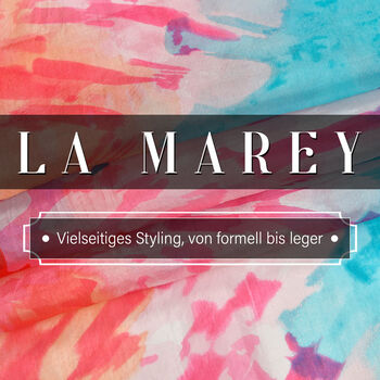 LA MAREY - Chiffonschal aus 100% Maulbeerseide mit Abstraktem Kunstdesign