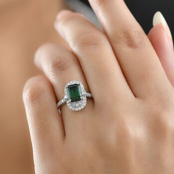 RHAPSODY AAAA Pirineu Lagoon Turmalin und Diamant Ring in 950 Platin - 2,33 ct.
