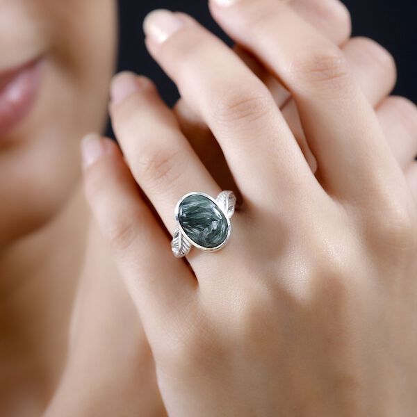 Sibirischer Seraphinite-Ring - 4,29 ct. image number 2