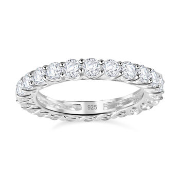 Wei&szlig;er Zirkon Ring 925 Silber (Gr&ouml;&szlig;e 17.00) ca. 4,83 ct