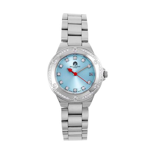William Hunt - Moissanit-Akzent-Uhr mit japanischem Miyota-Uhrwerk - 0,20 ct. image number 0
