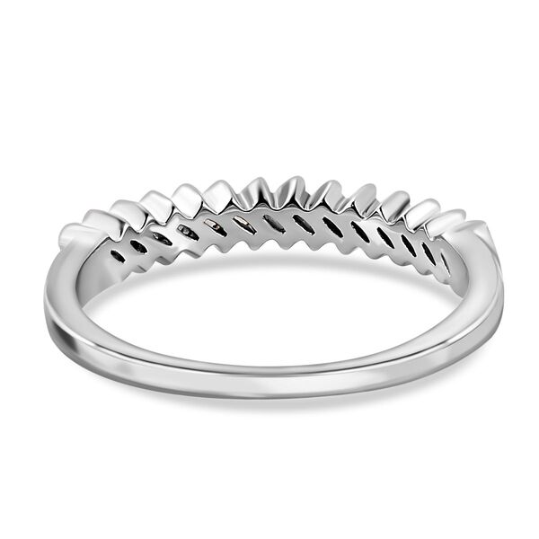 Diamant Band Ring 925 Silber Platin-&Uuml;berzug image number 6