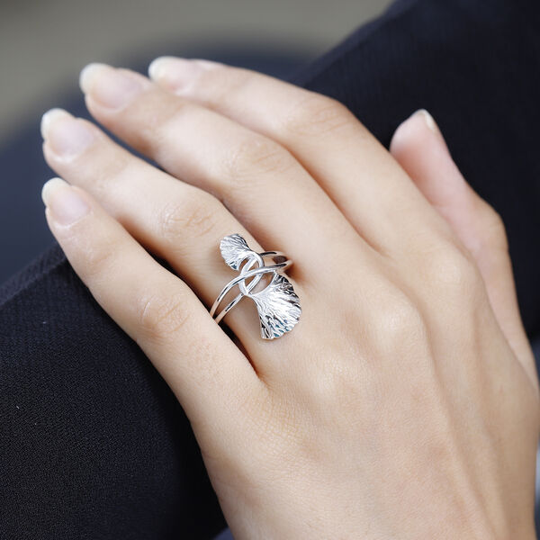 GP Italian Garden Kollektion- Blatt- und Kanchanaburi blauer Saphir-Ring image number 3