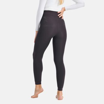 Thermo-Leggings mit Fleecefutter, Braun, Gr&ouml;&szlig;e L/XL