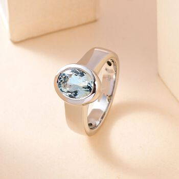 AAA Espirito Santo Aquamarin Ring, ca. 1.36 ct