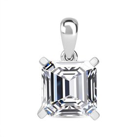 LUXURIANT DIAMOND- IGI zertifizierter VS-GH Labor Asscherschliff Diamant Anhänger in 950 Platin - 5 ct.