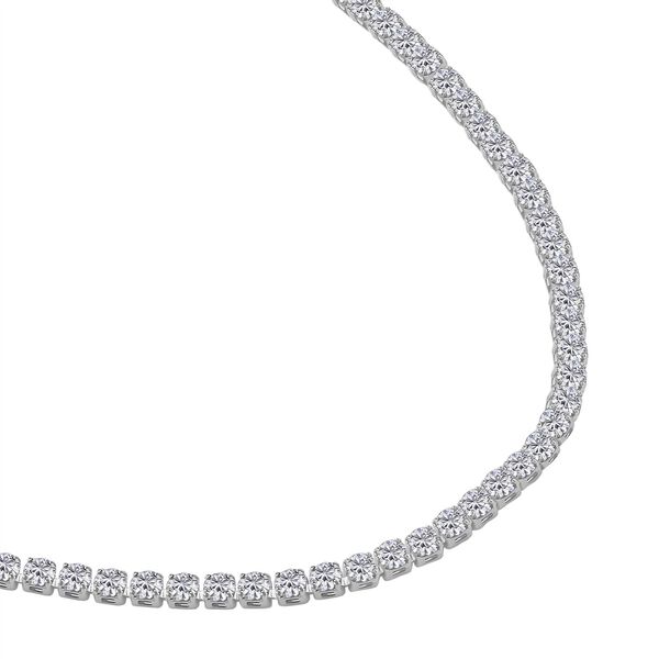 2er-Set- wei&szlig;e Kristall-Halskette und Armband - 0,50 ct. image number 4