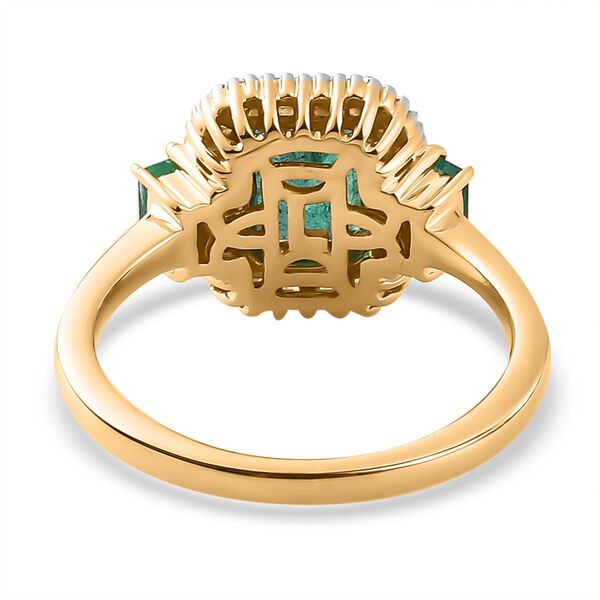 AAA Kagem Sambischer Smaragd und Diamant Ring, ca. 2,18 ct image number 5