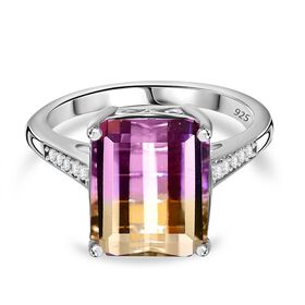 AAA Ametrin und Zirkon Ring - 6,20 ct.