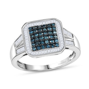 D'Joy blauer und wei&szlig;er Diamant Ring - 1 ct.