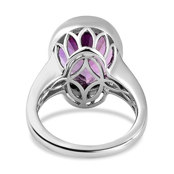Afrikanischer Amethyst und Zirkon-Ring -9,07 ct. image number 6