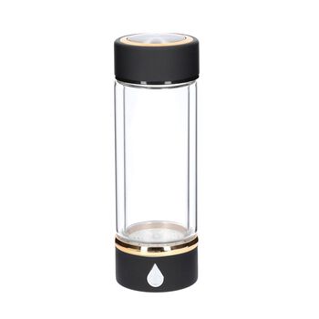 Hydrogener Wasserstoff Wassergenerator 380ml, 7x21cm, Schwarz