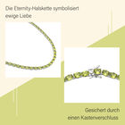 Zierlicher Peridot-Eternity-Choker-Halskette- 53,67 ct. image number 6