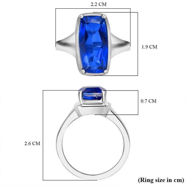 Ceylon Farbe Quarz Ring Edelstahl (Gr&ouml;&szlig;e 17.00) ca. 5,94 ct image number 7