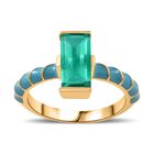 Smaragd Triplett Quarz Ring - 1,84 ct. image number 3