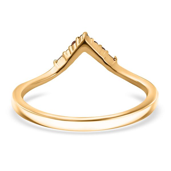 LUXURIANT DIAMOND - Lab Grown Roter Diamant SI Ring 925 Silber 750 Gelbgold Vermeil (Gr&ouml;&szlig;e 18.00) image number 4