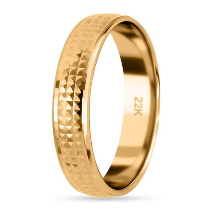 Royal Bali Kollektion - schlichter Bandring in Gold - 2,10g