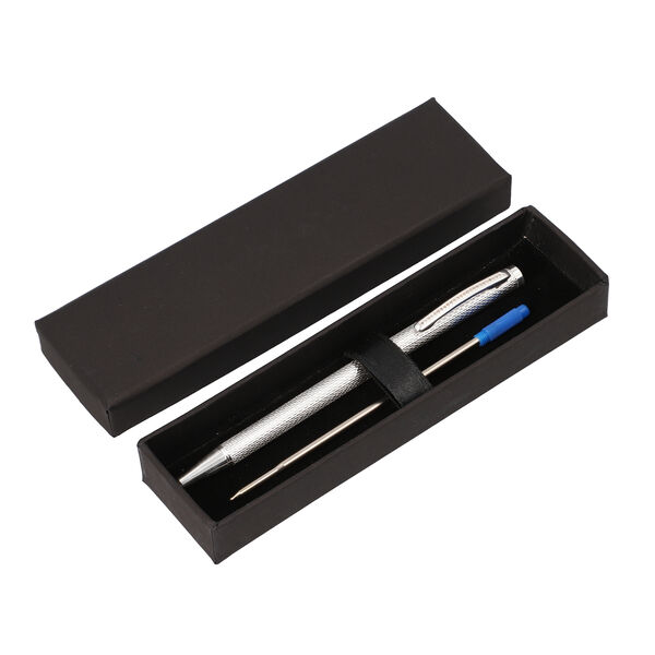 Echten champagner Diamanten 925 Silber Kugelschreiber in Geschenkbox image number 6