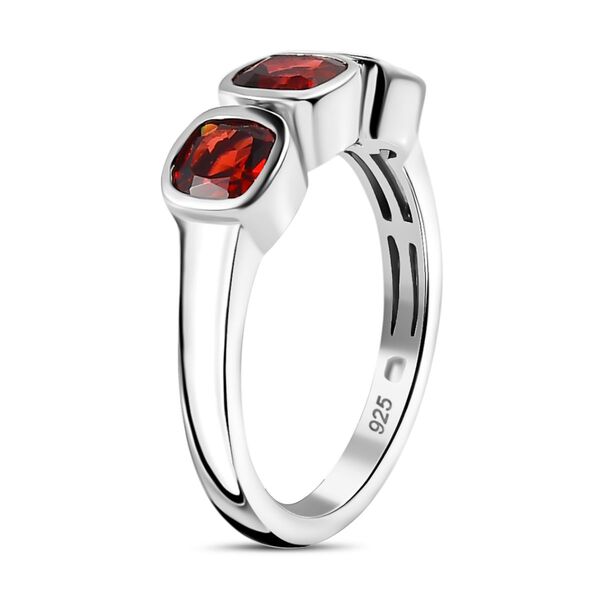 Nat&uuml;rlicher Mosambik Granat Ring, 925 Silber platiniert (Gr&ouml;&szlig;e 17.00) ca. 3,06 ct image number 5