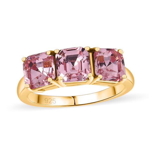 J Francis gefertigt mit SWAROVSKI- Rosa Swarovski Kristall Ring image number 4