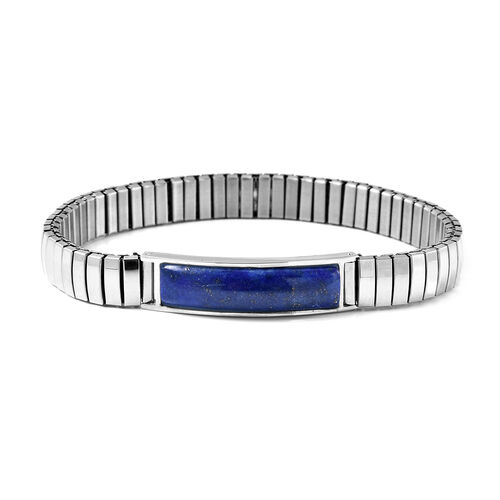 Flexibles Lapislazuli-Armband, ca.19 cm, ca. 18,50 ct image number 0