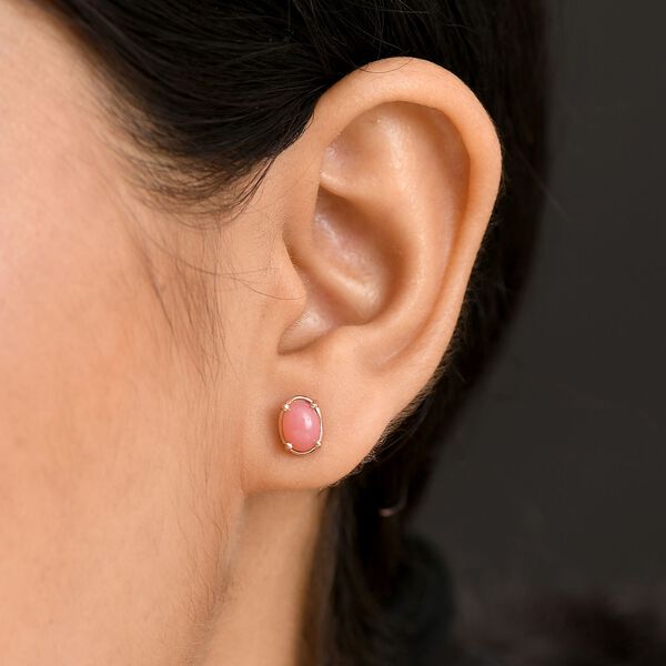 D&rsquo;joy AA Vinicunca-Peruanischer Opal Ohrringe 925 Silber 750 ros&eacute;vergoldet ca. 1.36 ct image number 3