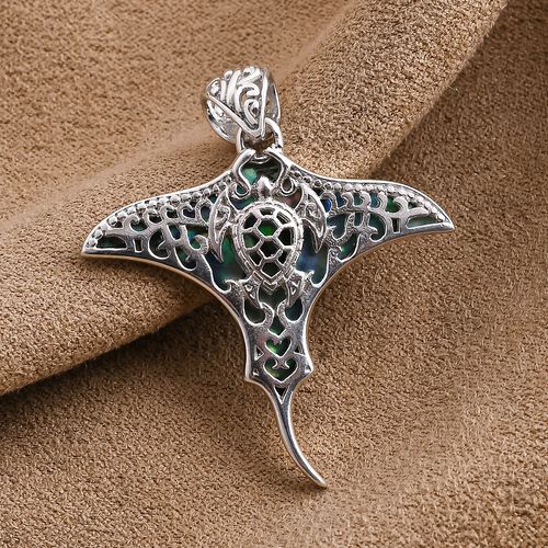 Royal Bali - Abalone Muschel Anhänger 925 Silber image number 1