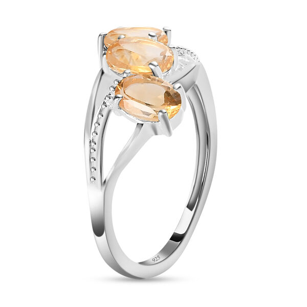 Citrin Ring, 925 Silber (Gr&ouml;&szlig;e 21.00) ca. 1,32 ct image number 5