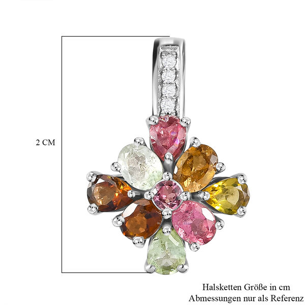 Mehrfach-Turmalin und Zirkon Anh&auml;nger image number 6