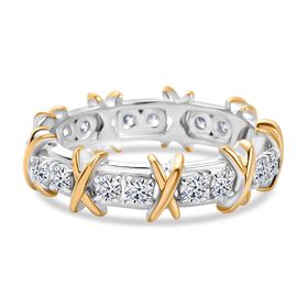 LUXURIANT VS-EF Labor Diamant zweifarbiger Ring - 1,01 ct.