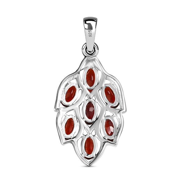 Roter Granat Anh&auml;nger, 925 Silber ca. 2.03 ct image number 4